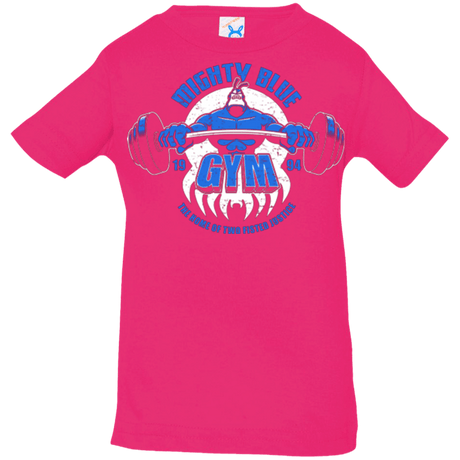 T-Shirts Hot Pink / 6 Months Mighty Blue Gym Infant Premium T-Shirt