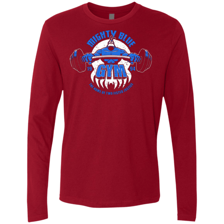 T-Shirts Cardinal / Small Mighty Blue Gym Men's Premium Long Sleeve
