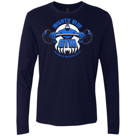 T-Shirts Midnight Navy / Small Mighty Blue Gym Men's Premium Long Sleeve