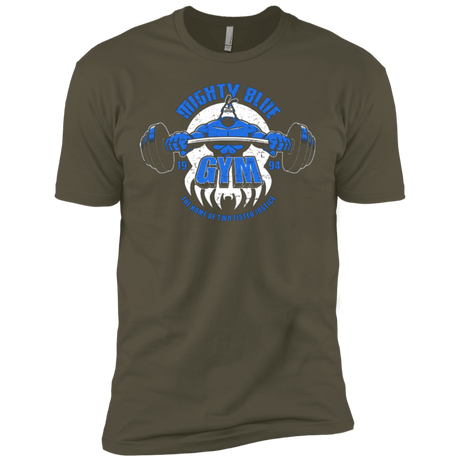 T-Shirts Military Green / X-Small Mighty Blue Gym Men's Premium T-Shirt