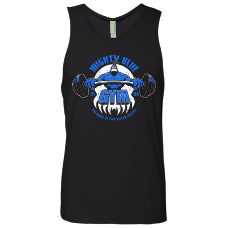 T-Shirts Black / Small Mighty Blue Gym Men's Premium Tank Top