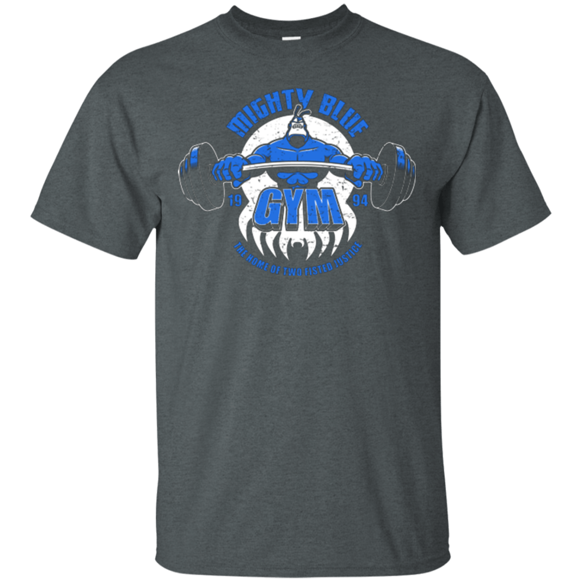 T-Shirts Dark Heather / Small Mighty Blue Gym T-Shirt