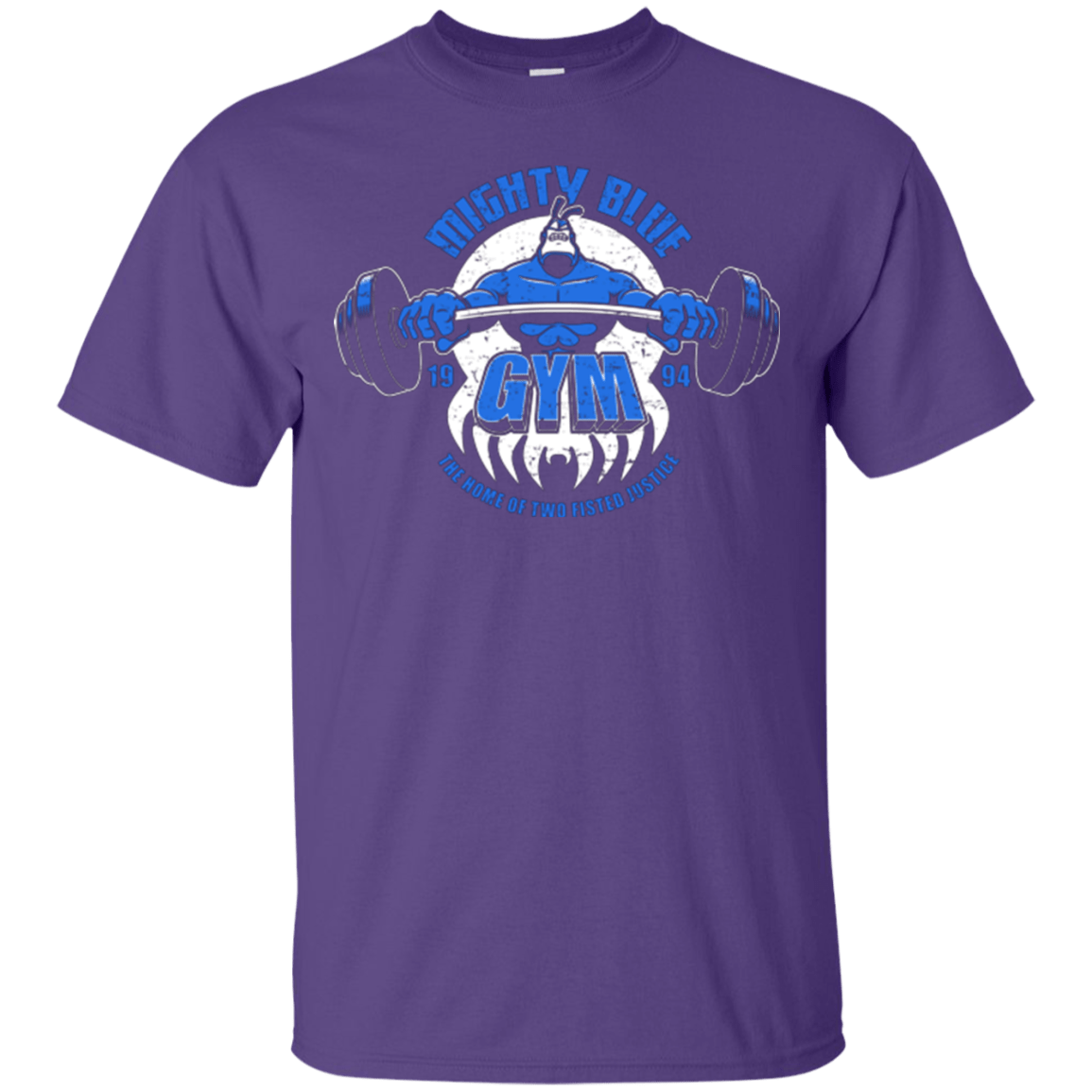 T-Shirts Purple / Small Mighty Blue Gym T-Shirt