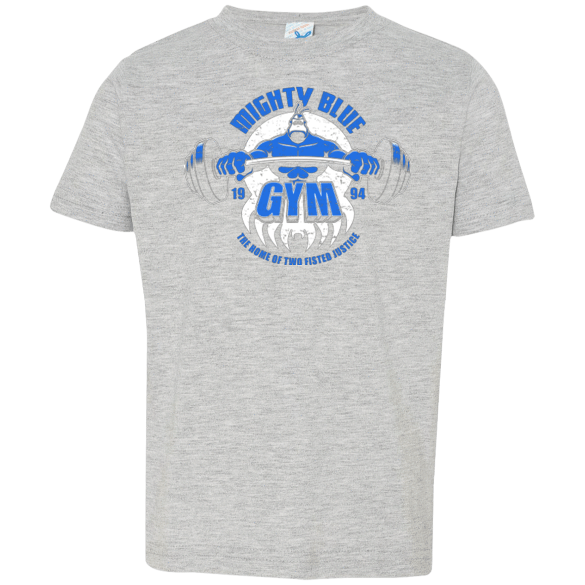 T-Shirts Heather / 2T Mighty Blue Gym Toddler Premium T-Shirt