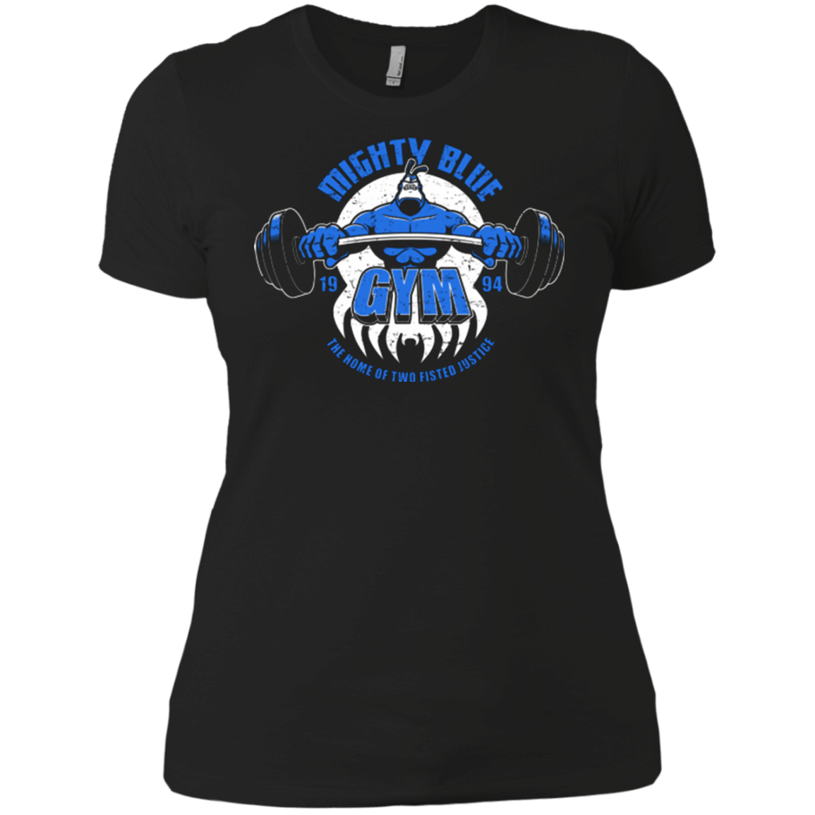 T-Shirts Black / X-Small Mighty Blue Gym Women's Premium T-Shirt
