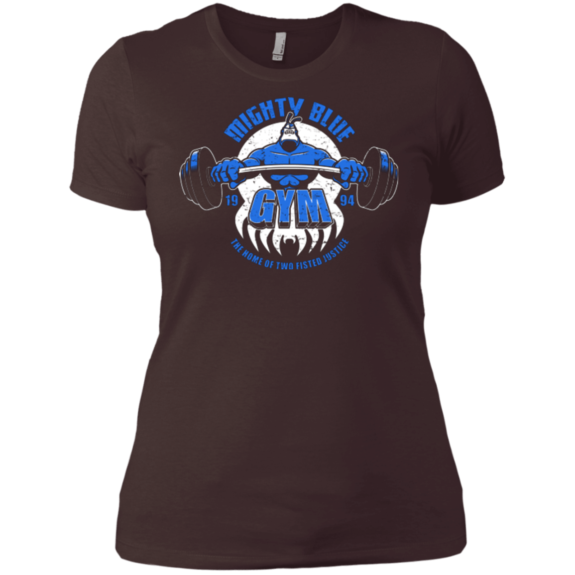 T-Shirts Dark Chocolate / X-Small Mighty Blue Gym Women's Premium T-Shirt