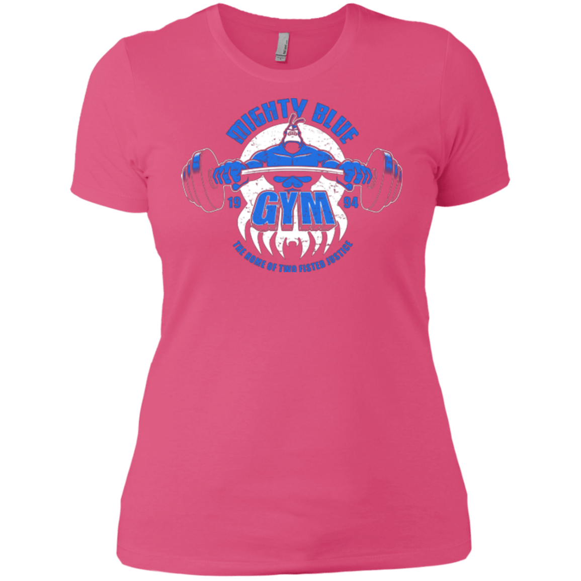 T-Shirts Hot Pink / X-Small Mighty Blue Gym Women's Premium T-Shirt