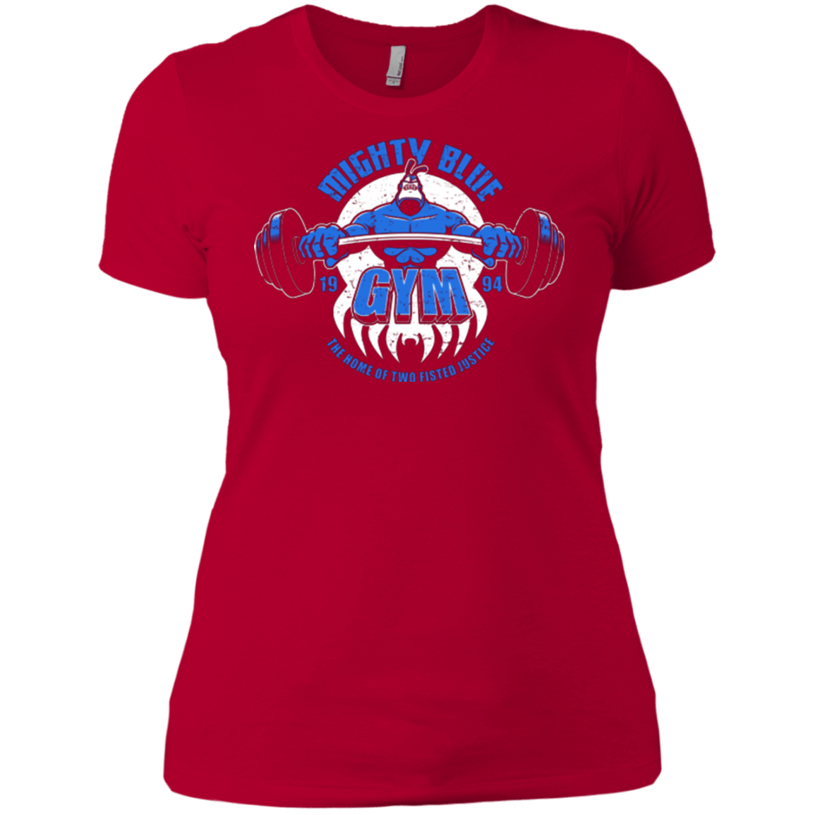 T-Shirts Red / X-Small Mighty Blue Gym Women's Premium T-Shirt