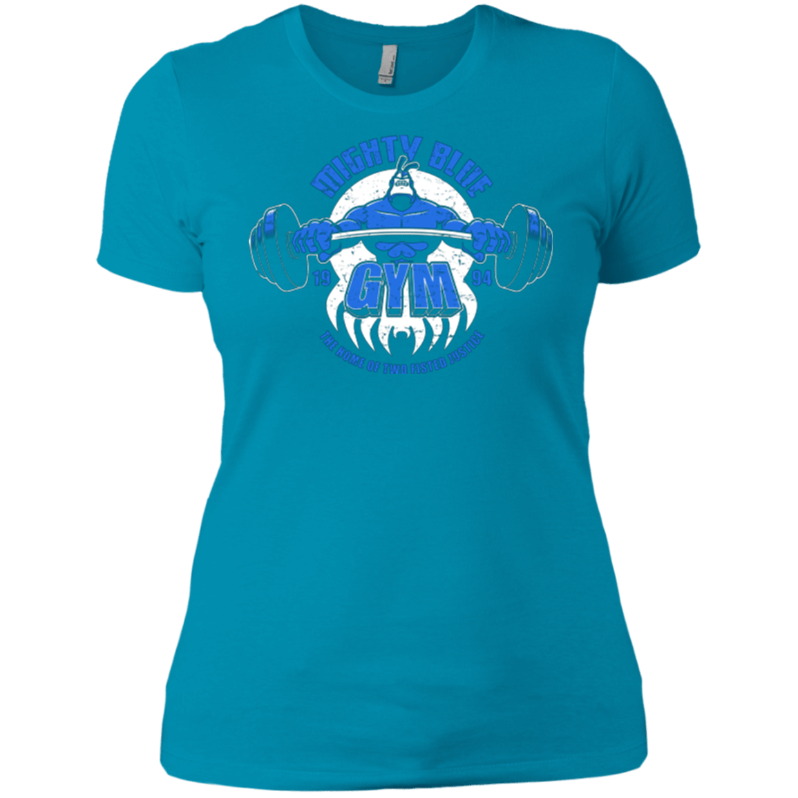T-Shirts Turquoise / X-Small Mighty Blue Gym Women's Premium T-Shirt