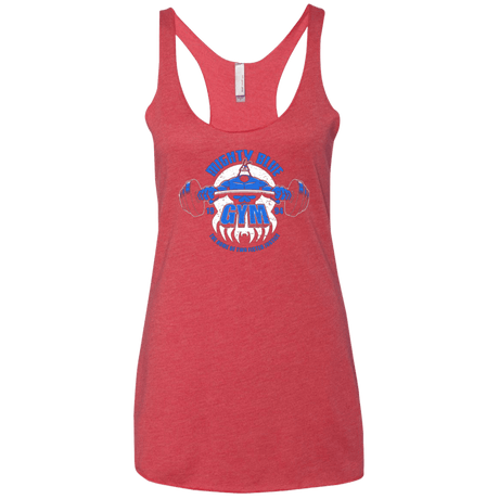 T-Shirts Vintage Red / X-Small Mighty Blue Gym Women's Triblend Racerback Tank