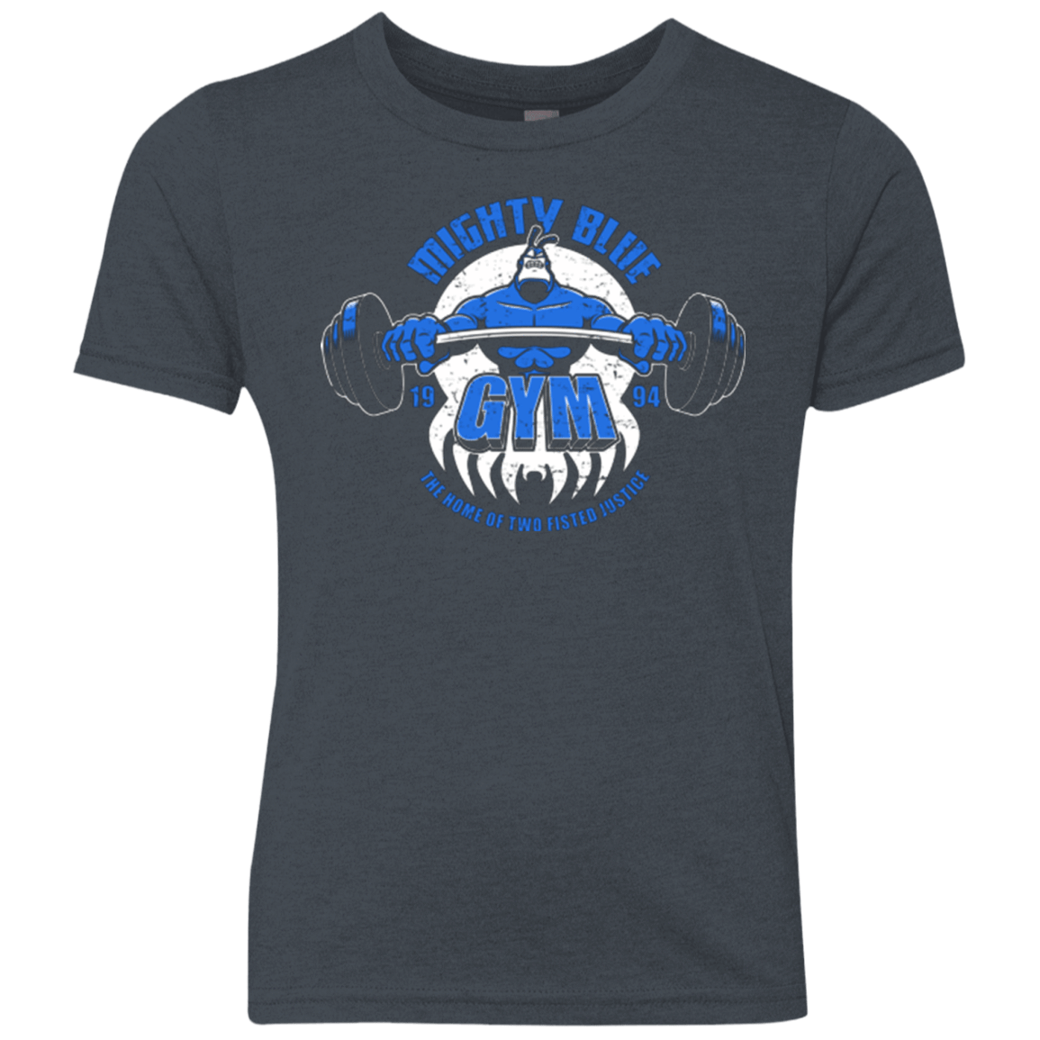 T-Shirts Vintage Navy / YXS Mighty Blue Gym Youth Triblend T-Shirt