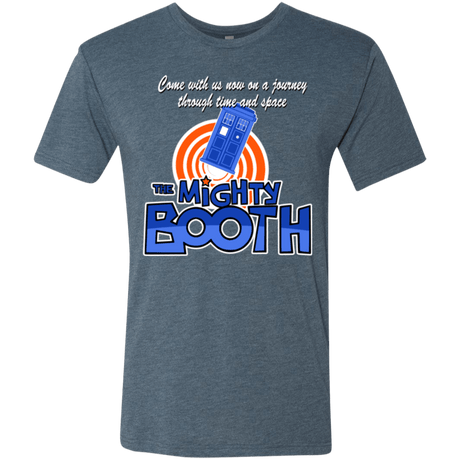 T-Shirts Indigo / Small Mighty Booth Men's Triblend T-Shirt
