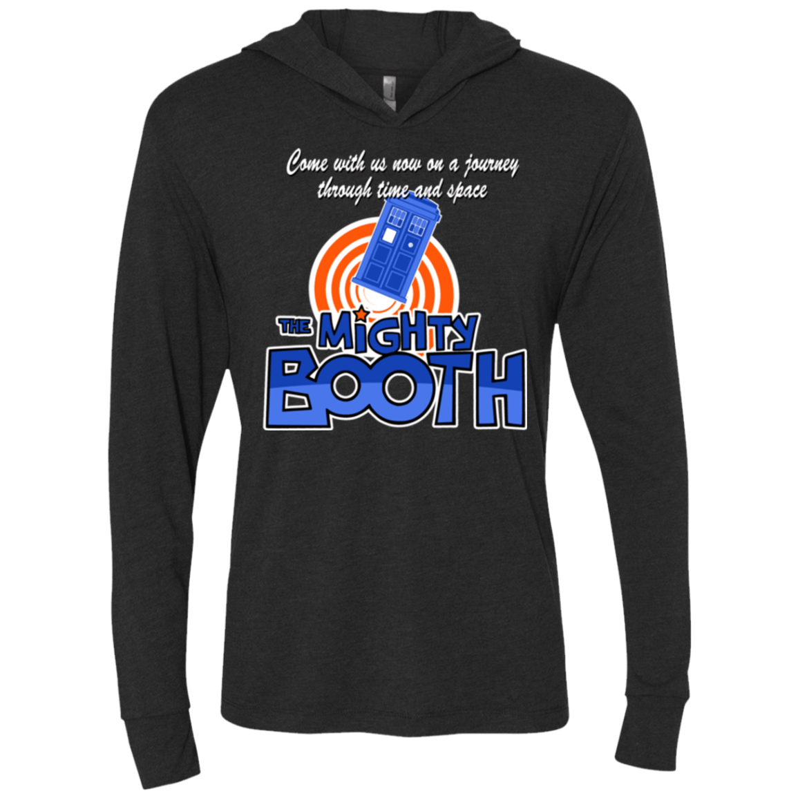 T-Shirts Vintage Black / X-Small Mighty Booth Triblend Long Sleeve Hoodie Tee