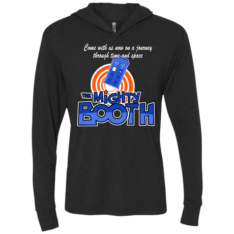 T-Shirts Vintage Black / X-Small Mighty Booth Triblend Long Sleeve Hoodie Tee