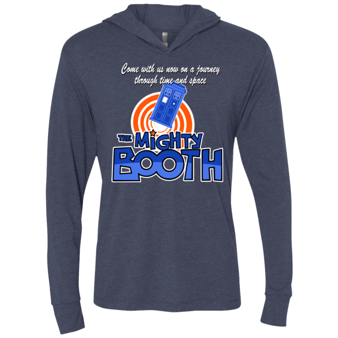 T-Shirts Vintage Navy / X-Small Mighty Booth Triblend Long Sleeve Hoodie Tee