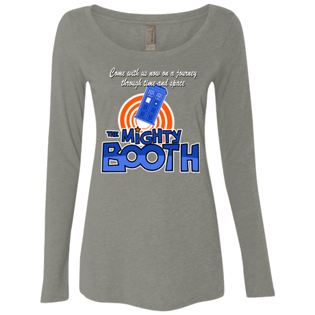 T-Shirts Venetian Grey / Small Mighty Booth Women's Triblend Long Sleeve Shirt
