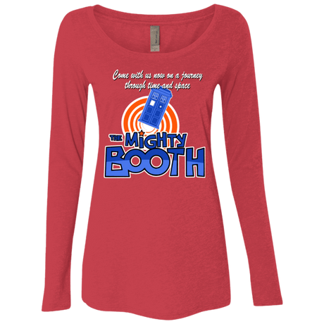 T-Shirts Vintage Red / Small Mighty Booth Women's Triblend Long Sleeve Shirt
