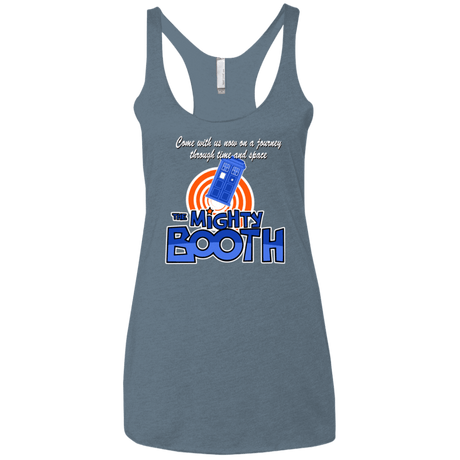 T-Shirts Indigo / X-Small Mighty Booth Women's Triblend Racerback Tank