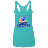 T-Shirts Tahiti Blue / X-Small Mighty Booth Women's Triblend Racerback Tank