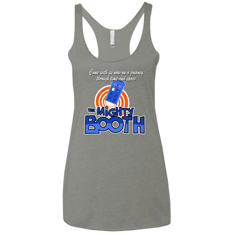 T-Shirts Venetian Grey / X-Small Mighty Booth Women's Triblend Racerback Tank
