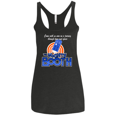 T-Shirts Vintage Black / X-Small Mighty Booth Women's Triblend Racerback Tank