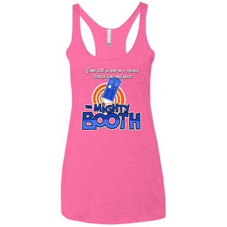 T-Shirts Vintage Pink / X-Small Mighty Booth Women's Triblend Racerback Tank