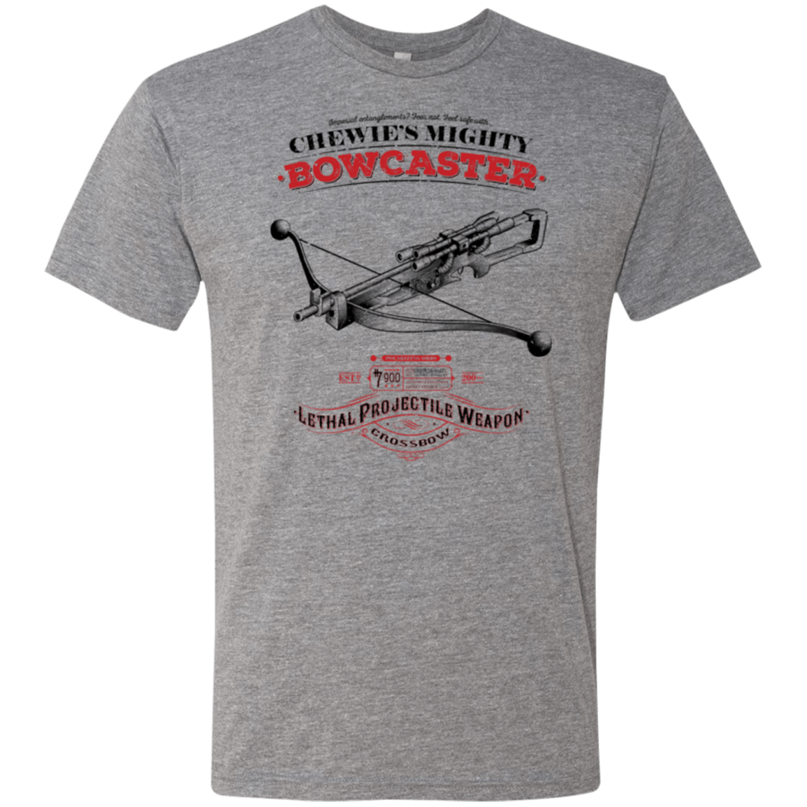 T-Shirts Premium Heather / Small Mighty Bowcaster Men's Triblend T-Shirt