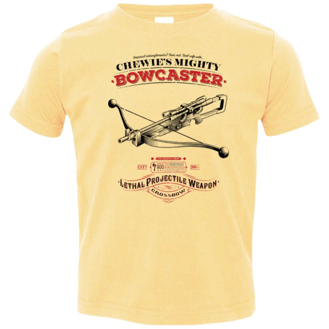 T-Shirts Butter / 2T Mighty Bowcaster Toddler Premium T-Shirt