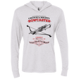 T-Shirts Heather White / X-Small Mighty Bowcaster Triblend Long Sleeve Hoodie Tee
