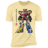 T-Shirts Banana Cream / S Mighty Morphin Megazord sumi-e Men's Premium T-Shirt