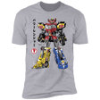 T-Shirts Heather Grey / S Mighty Morphin Megazord sumi-e Men's Premium T-Shirt