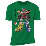 T-Shirts Kelly Green / S Mighty Morphin Megazord sumi-e Men's Premium T-Shirt