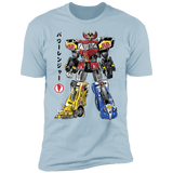 T-Shirts Light Blue / S Mighty Morphin Megazord sumi-e Men's Premium T-Shirt