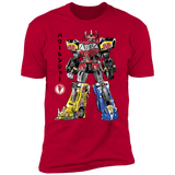 T-Shirts Red / S Mighty Morphin Megazord sumi-e Men's Premium T-Shirt