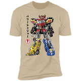 T-Shirts Sand / S Mighty Morphin Megazord sumi-e Men's Premium T-Shirt
