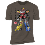 T-Shirts Warm Grey / S Mighty Morphin Megazord sumi-e Men's Premium T-Shirt