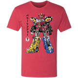 T-Shirts Vintage Red / S Mighty Morphin Megazord sumi-e Men's Triblend T-Shirt