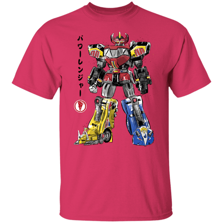 T-Shirts Heliconia / S Mighty Morphin Megazord sumi-e T-Shirt