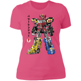 T-Shirts Hot Pink / S Mighty Morphin Megazord sumi-e Women's Premium T-Shirt