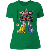 T-Shirts Kelly Green / S Mighty Morphin Megazord sumi-e Women's Premium T-Shirt