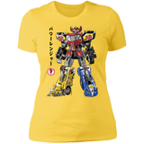 T-Shirts Vibrant Yellow / S Mighty Morphin Megazord sumi-e Women's Premium T-Shirt