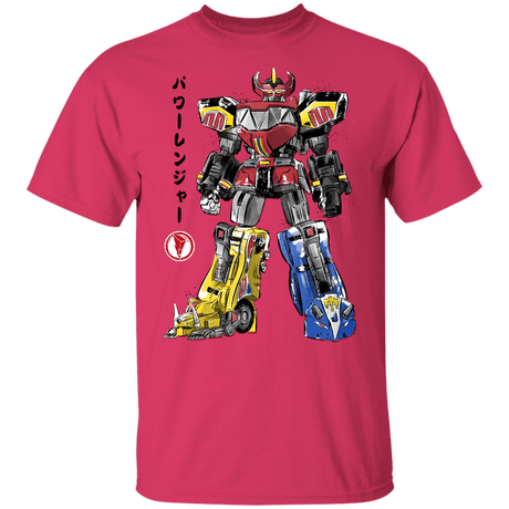 T-Shirts Heliconia / YXS Mighty Morphin Megazord sumi-e Youth T-Shirt