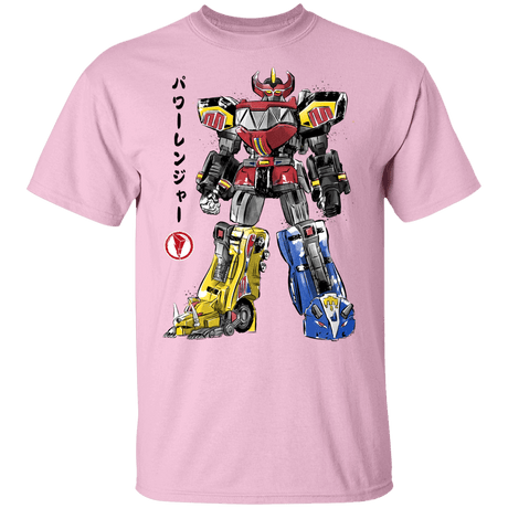 T-Shirts Light Pink / YXS Mighty Morphin Megazord sumi-e Youth T-Shirt