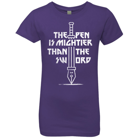 T-Shirts Purple Rush / YXS Mighty Pen Girls Premium T-Shirt