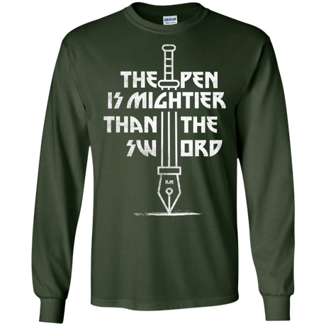 T-Shirts Forest Green / S Mighty Pen Men's Long Sleeve T-Shirt