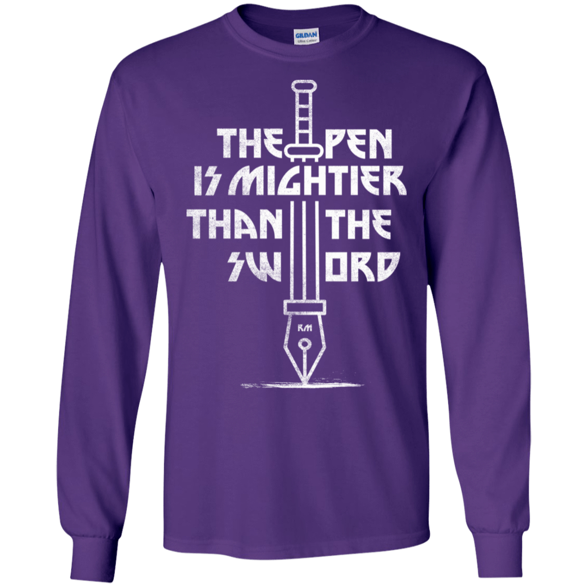 T-Shirts Purple / S Mighty Pen Men's Long Sleeve T-Shirt