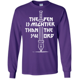 T-Shirts Purple / S Mighty Pen Men's Long Sleeve T-Shirt