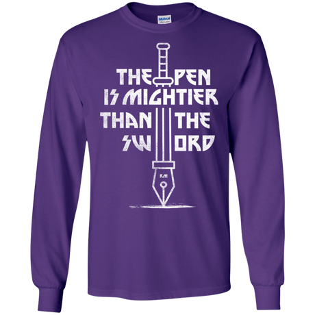 T-Shirts Purple / S Mighty Pen Men's Long Sleeve T-Shirt