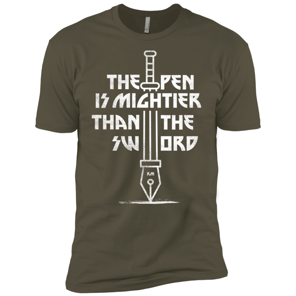 T-Shirts Military Green / X-Small Mighty Pen Men's Premium T-Shirt