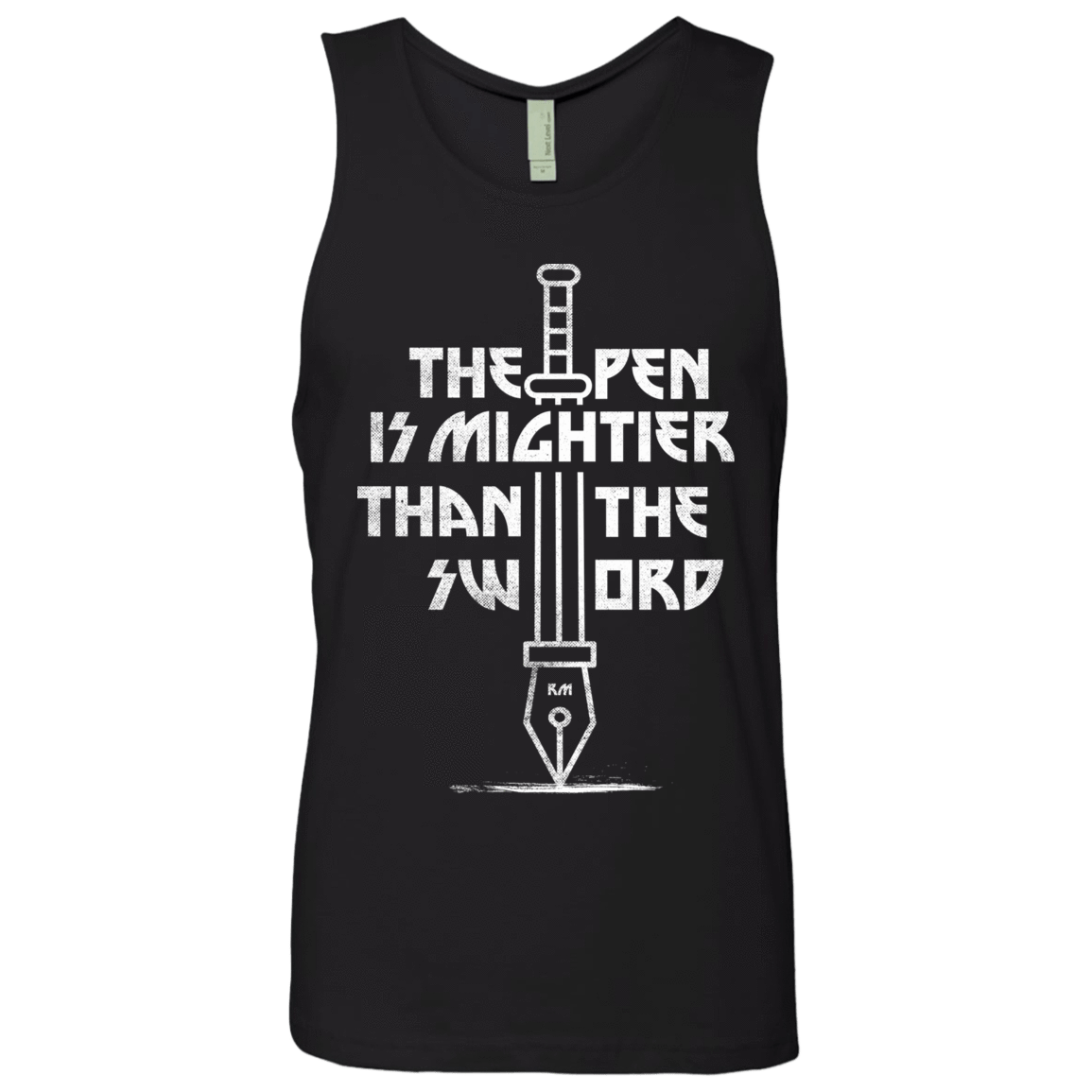 T-Shirts Black / S Mighty Pen Men's Premium Tank Top